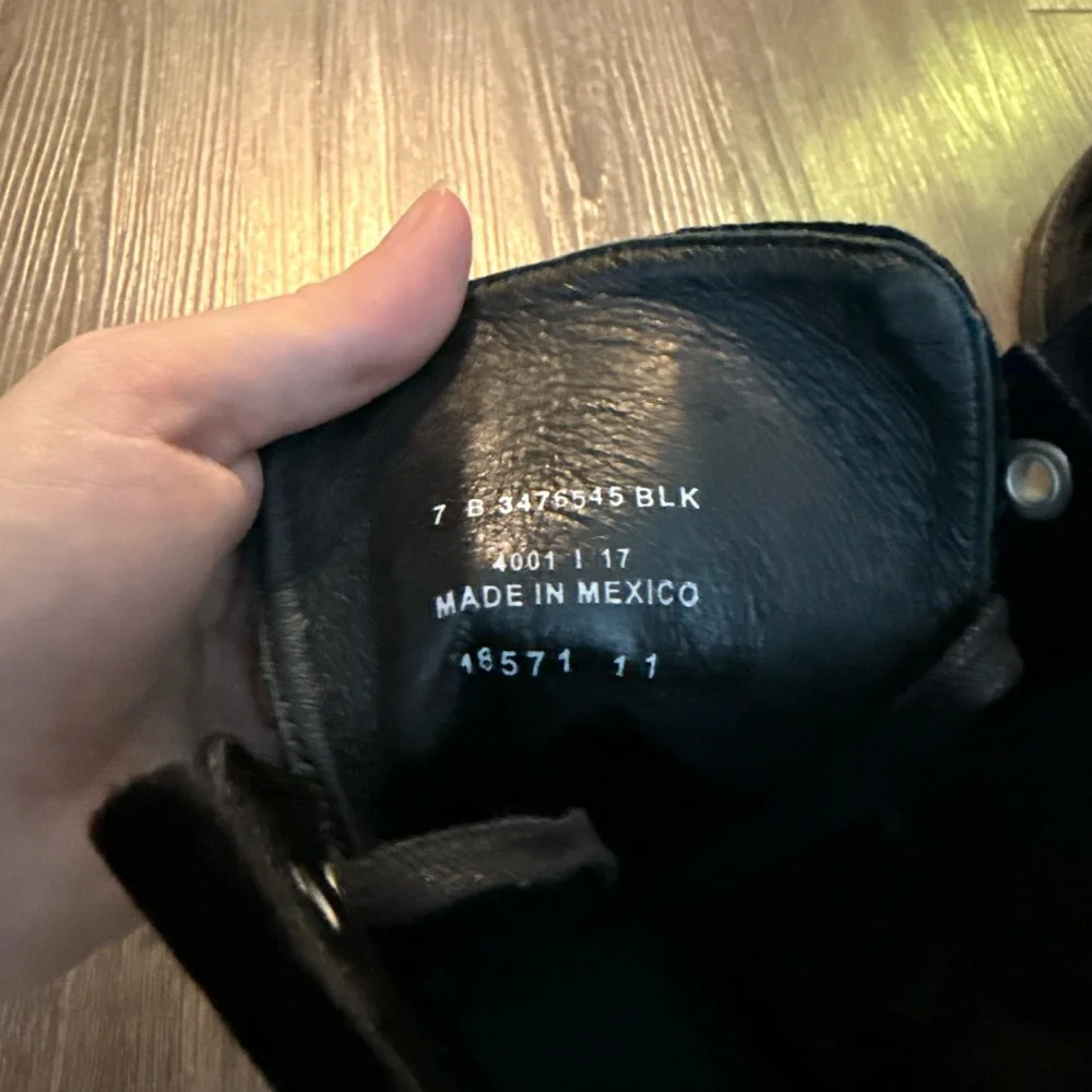 Frye Black Suede Ankle Boots - Picture 6 of 6